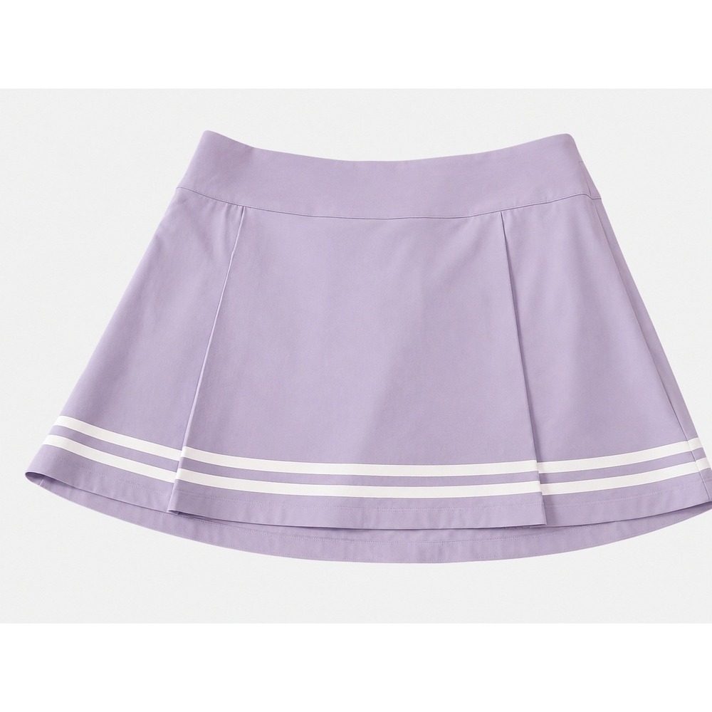 CALIA TrueLight Golf Skort Womens 10 Purple Lavendar WCG17040F Pleated Striped